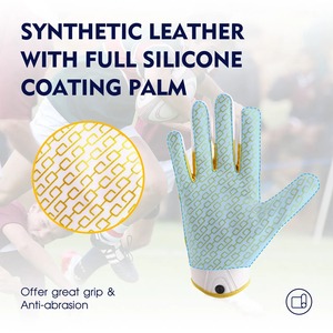 Nouvelle Arrivée Conception Personnalisée Grip Football Récepteur Gants Adulte Enfants En Plein Air Football Américain Gants Fournisseur - Product Image 5