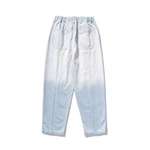 Pantalon en jean classique décontracté pour homme, streetwear, été, noir, bleu foncé, uni, coupe droite, coton extensible, lavé, tailles 40 42 44 gris - Product Image 4