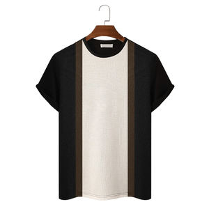 เสื้อยืดผู้ชายแบบกำหนดเองได้ ผ้าฝ้าย สไตล์เทรนดี้สำหรับฤดูร้อน ทรงโอเวอร์ไซส์ สวมใส่ได้ทั้งลำลองและเป็นทางการ เสื้อท็อปส์สำหรับกิจกรรมกลางแจ้ง เสื้อยืดสตรีทแวร์ เสื้อผ้าลำลอง - Product Image 3