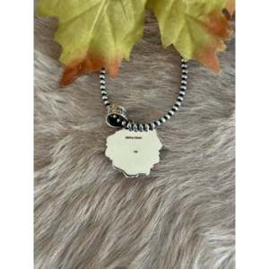 Pendentif artisanal en pierre d'huître barbelée du Sud-Ouest avec attache en argent sterling - Product Image 5