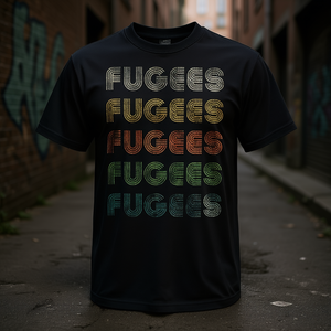 T-shirt nera in stile grunge vintage Love Heart Fugees, collezione promozionale vintage Fugees - Product Image 3