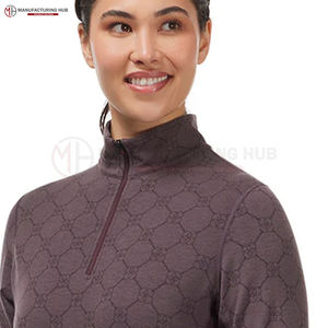 Custom 100% Poliéster Ecuestre Mujeres Base Capa Camisas Montar a Caballo Manga Corta Capa Base Mujer Traje Ecuestre - Product Image 6