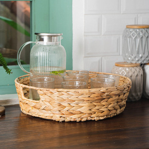 สินค้าใหม่! Tienphong ถาดผักตบชวาสีน้ำตาลธรรมชาติสำหรับเก็บผัก/ผลไม้ถาด2025งานสานด้วยมือ - Product Image 2