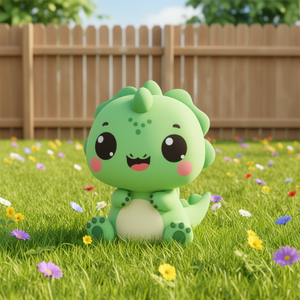 เสื้อยืดลายไดโนเสาร์ทีเร็กซ์น่ารักแบบชิบิ ดีไซน์สุดเท่สำหรับโปรโมชั่น - Product Image 3