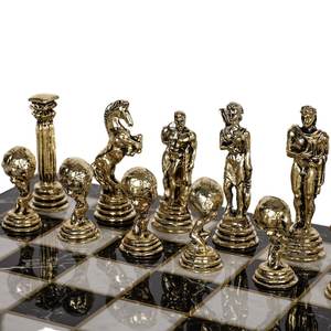 Juego de Ajedrez de Latón Premium con Tablero Clásico, Diseño Plegable Ecológico para Regalo de Educación Temprana para Niños, Decoración para el Hogar/Oficina - Product Image 2