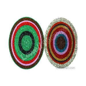 Sous-verres décoratifs faits à la main pour une salle à manger élégante et une décoration de table élégante, sous-verres et sets de table ronds à perles - Product Image 1