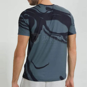 Camiseta de sublimación de algodón Oem Service 100% para hombre, camiseta de sublimación ligera con estampado de ajuste holgado para adultos - Product Image 4