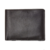 Dompet kulit PU asli untuk pria, tas uang buatan tangan dompet kulit PU asli dengan lapisan poliester penggunaan sehari-hari, casing kulit yang cocok dengan warna untuk pria