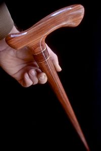 ไม้เท้าไม้ปรับได้พร้อมนอตหลายอันไม้เท้าแข็งแรงสำหรับผู้สูงอายุตามมาตรฐานสากล - Product Image 5