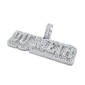 D'VINS JEWELS Hip Hop <b>Pendant</b> 14K <b>Solid</b> <b>Gold</b> Lab Grown Diamond Filled Round Brilliant Cut Unisex Classic Style - Product Image 6