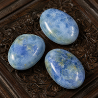 Pierre de palmier en Célestite naturelle polie, cristal bleu ciel, pierre de méditation pour la relaxation, collection, décoration intérieure et cadeau