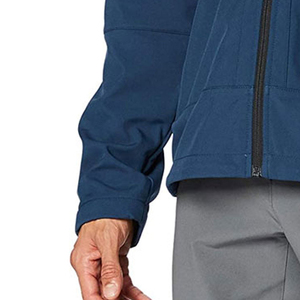 Última chaqueta Softshell de moda de invierno para hombres con cuello alto con capucha y cremallera de lona de alta demanda para la venta - Product Image 5