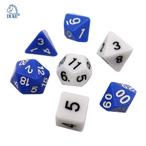 สีทึบแสงแบบกําหนดเอง 7 ลูกเต๋าบทบาทเล่นเกมชุดลูกเต๋าหลายเหลี่ยม - Product Image 2