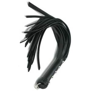 Flogger de Cuero Vacuno con Mango Trenzado, Alta Calidad, Resistente, para Cosplay, Juego de Roles y Actuaciones - Product Image 2