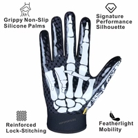 Gants de football à haute adhérence unisexes, adaptés au football américain, à l'entraînement au rugby et aux matchs, gants de receveur les plus vendus aux États-Unis