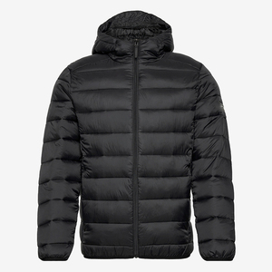Best Manufacturer Men's Winter Puffer Jacket Stand Collar Canvas High Street Style Front Logo Custom Label Wholesale - Product Image 1