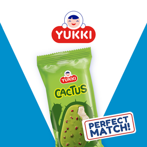 Dessert glacé au yaourt CACTUS enrobé de glaçage au lait avec framboises séchées 60g, Vente en gros directement du fabricant - Product Image 2