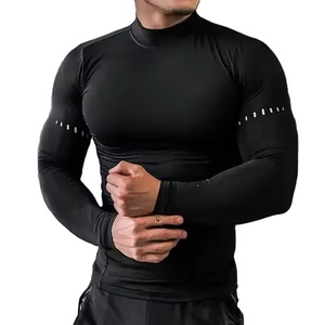 Quick Drying Breathable UV Protection 100% Cotton Knitted Training T-Shirt <b>Long</b> <b>Sleeve</b> Compression for <b>Men</b> T-Shirt Couple <b>Top</b> - Product Image 4