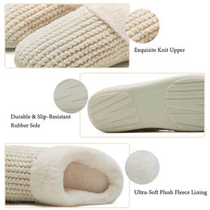 Custom Logo Disposable Comfortable Best Material Wholesale Unisex Breathable <b>Slippers</b> Quick Dry Fleece <b>Slippers</b>, - Product Image 3