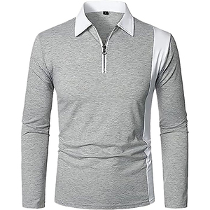 Haut pour homme Streetwear décontracté T-shirt à manches longues en coton, confortable, léger et respirant, séchage rapide, avec logo personnalisé - Product Image 4