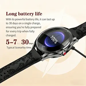 Montre connectée AMOLED H03 pour femmes, appels Bluetooth, étanche IP68, moniteur de fréquence cardiaque et d'oxygène sanguin, suivi d'activité pour la course, le bureau et le quotidien - Product Image 6