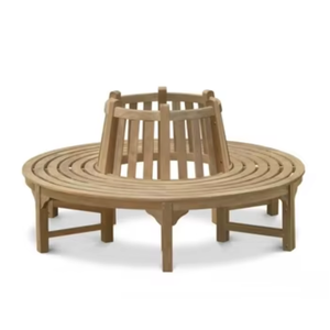 Silla de Restaurante, Material Principal Madera de Teca Antigua Sólida, Diseño Circular Elegante, Resistente, No se Rompe Fácilmente - Product Image 4