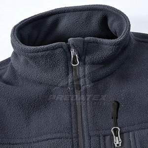 Men's Casual High Quality Windproof Breathable Quick Dry Zipper Polar <b>Fleece</b> Jacket OEM Service Custom Colors Plus Size Stand - Product Image 4
