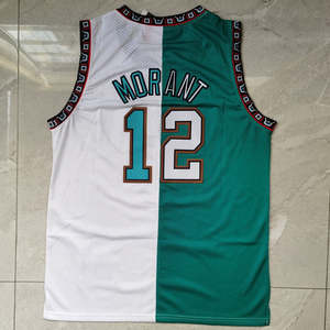 Camiseta de baloncesto de malla transpirable Unisex de alta calidad, camiseta artesanal bordada de secado rápido para adultos - Product Image 2