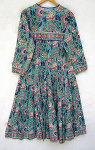 Floral Tunic Shift Lightweight <b>Maxi</b> <b>Dresses</b> Casual <b>Dresses</b> <b>Women's</b> Bohemian Embroidery Loose Spring 100% Cotton Adults <b>Dresses</b> - Product Image 2