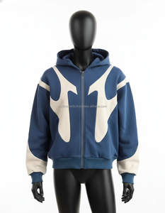Sweat à capuche surdimensionné personnalisé de haute qualité 360 GSM, design épaules tombantes, panneaux épais, pour homme, hiver, teint uni - Product Image 6