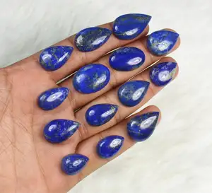 Toptan mavi Lapis Pendant li taş yapmak için kolye kolye Mix şekli ve boyutu mavi Lapis Cabochons el yapımı Cabochons