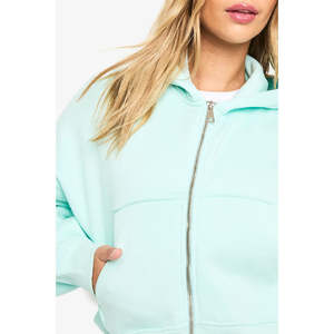 Sweat-shirt à capuche uni pour femmes, haut à capuche décontracté, sweat-shirt personnalisé de haute qualité pour femmes - Product Image 4