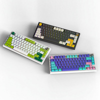 Claviers mécaniques pour ordinateur personnalisés, prix d'usine, fabrication chinoise, sans fil, rétroéclairage RVB, USB Type-C, programmable, pour jeux, 80 touches