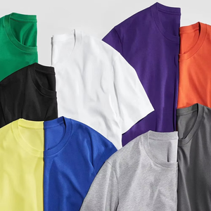 Camisetas de algodón 100% de verano para hombre, camisetas informales de manga corta de algodón sólido con cuello redondo, camisetas suaves básicas para hombre, camisetas holgadas - Product Image 5