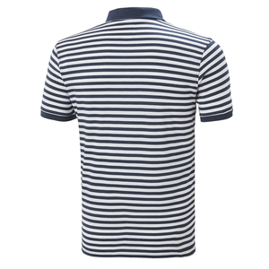 เสื้อโปโลลายทางสำหรับผู้ชายใส่สบายสไตล์ใหม่เสื้อยืดโปโลขนาดใหญ่พิเศษสำหรับผู้ชาย - Product Image 2