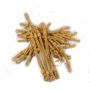 Elite Ceremonial Visor Cap Cord Patrón plano Acabado trenzado Durable Metal recubierto Material metálico Uniforme Accesorios Bolsa Uso - Product Image 6