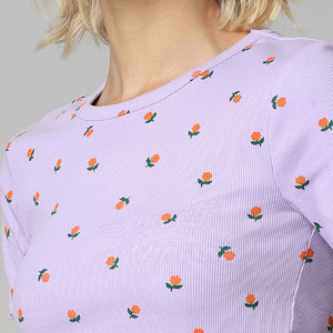 เสื้อครอปท็อปสตรีทแวร์สำหรับผู้หญิง ผ้าฝ้ายถัก 100% เนื้อนุ่ม น้ำหนักเบา เหมาะสำหรับเล่นกีฬา ใส่ลำลอง แฟชั่นประจำวัน - Product Image 6