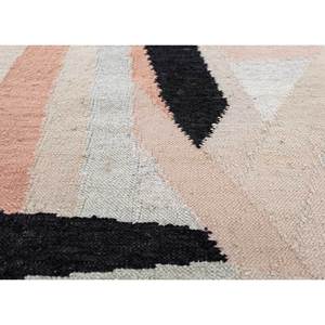 Handmade Ivory Flat Weaves Wool & Viscose <b>Rugs</b> Adwv-13084 Checkers Design for Bedroom & Hallway Rectangular Room <b>Rug</b> - Product Image 3