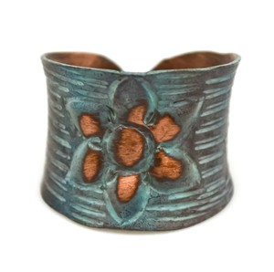 2024 Christmas Gift Ladies Shoulder Handbags UK Wide Green Patina Finish <b>Bangles</b> Cuff one of a kind festival Jewelry - Product Image 2
