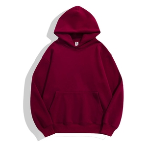 Unisex 100% algodón pulóver Sudadera con capucha de alta calidad de gran tamaño de lana para hombres invierno sólido estampado patrón XS tamaño al por mayor - Product Image 6