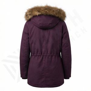 Breathable Cotton Regular <b>Coat</b> Parka Cow Suede Leather Jacket Women Heavy <b>Fur</b> <b>Hooded</b> Plus Size Winter Custom Thermal Outwear - Product Image 2