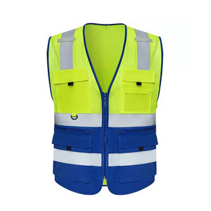 Comprar Chaleco DE SEGURIDAD DE MALLA Hi Vis Ropa de trabajo de construcción para hombres Mujer Transpirable LOGO personalizado Chaleco de seguridad - Product Image 3