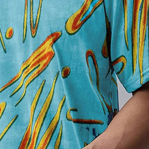 Camisetas de gran tamaño lisas, ropa informal de ajuste relajado para hombre, 100% algodón personalizable, camiseta para hombre, ajuste holgado, estampado - Product Image 5