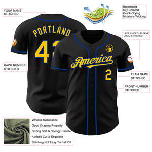 Wholesale <b>baseball</b> <b>jersey</b> <b>bulk</b> breathable lightweight quick dry durable stitched moisture resistant comfort team sports design - Product Image 3