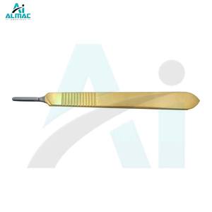 ALMAC Golden Scalpel Handle Outil chirurgical en acier inoxydable pour une coupe précise et une utilisation précise dans les procédures médicales CE ISO - Product Image 3