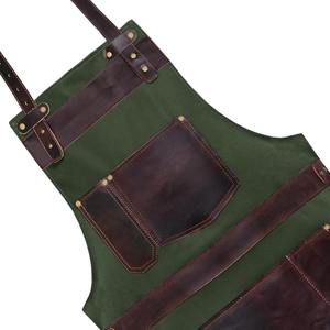 Premium Workwear <b>Apron</b> <b>Pockets</b> Leather Tool Rack All Size Canvas Custom AAA-0003 - Product Image 6