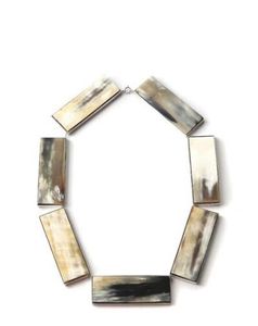 Diseño recién llegado collar de cuerno de buey de búfalo pulido estilo Animal hueso joyería diseño Natural cuentas mujeres niñas regalos de boda - Product Image 5