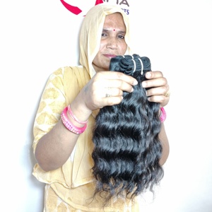 Ondulé fabrique 100% gros cuticule aligné tressage indien cuticule aligné non transformé pas cher Bundle Extensions de cheveux humains - Product Image 2