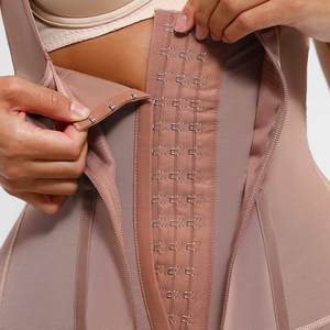 헥신 신상품 솔리드 컬러즈 탄탄한 압박 쉐이퍼 언더버스트 트리머 힙업 여성 보정속옷 레덕터 풀 바디 쉐이퍼 - Product Image 5