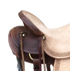 Silla de Montar Western ROPPER de Cuero Negro de Primera Calidad con Asiento Suave para Montar a Caballo a un Precio Accesible en un Armazón Resistente - Product Image 6